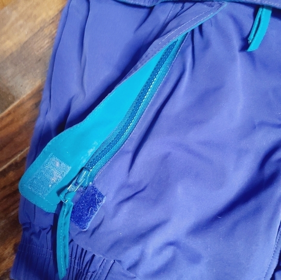 Vintage 80s Purple Blue Contrast Winter Ski Coat Medium - Picture 4 of 16